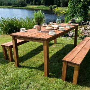 Loréza™ | Ensemble pique-nique en bois – 8 personnes