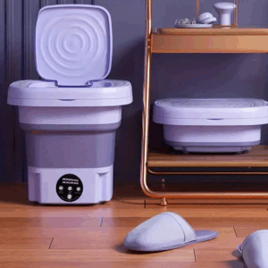Velynt™ | Machine à Laver Pliable 8L Portable, Seau Repliable, Compacte & Facile à Nettoyer
